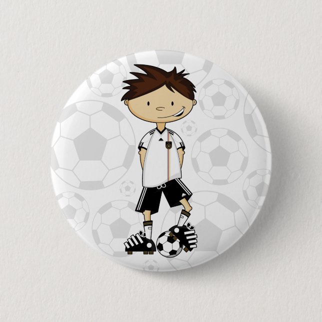 Germany World Cup Soccer Boy Button (Front)