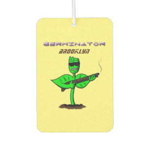 Germinator cyborg plant funny cartoon air freshener