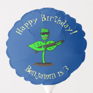 Germinator cyborg plant funny cartoon balloon