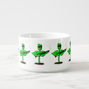 Germinator cyborg plant funny cartoon bowl