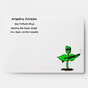 Germinator cyborg plant funny cartoon envelope
