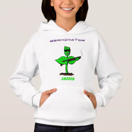 Germinator cyborg plant funny cartoon hoodie