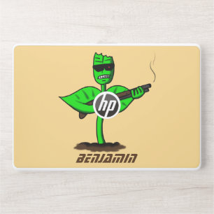 Germinator cyborg plant funny cartoon HP laptop skin