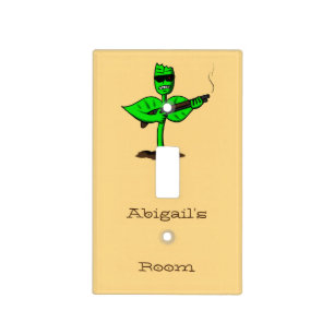 Germinator cyborg plant funny cartoon light switch cover