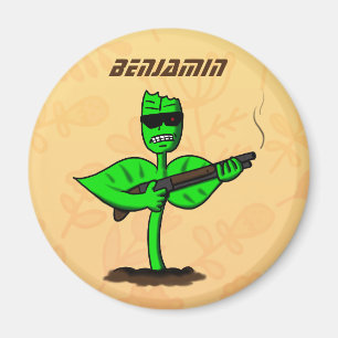 Germinator cyborg plant funny cartoon magnet