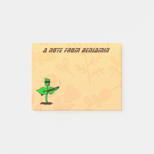 Germinator cyborg plant funny cartoon post_it notes