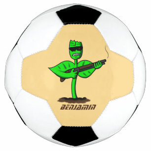 Germinator cyborg plant funny cartoon soccer ball