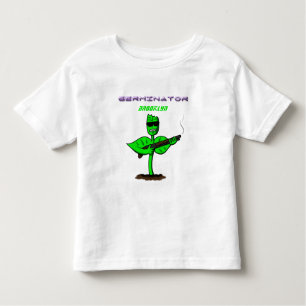 Germinator cyborg plant funny cartoon  toddler t-shirt