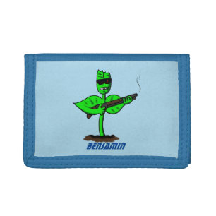 Germinator cyborg plant funny cartoon trifold wallet