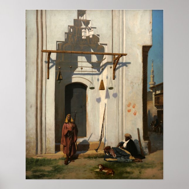 Gérôme - Guards At The Door Of A Tomb 1870 Poster (Front)