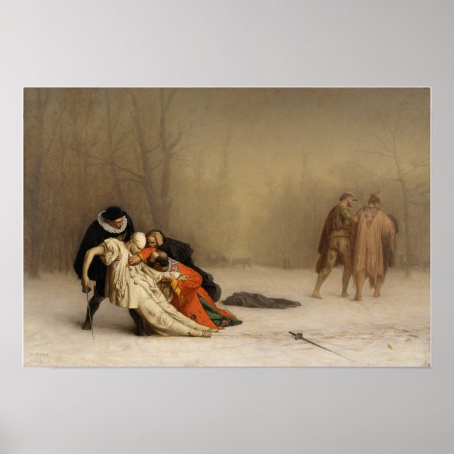 Gérôme - The Duel After The Masquerade Poster (Front)