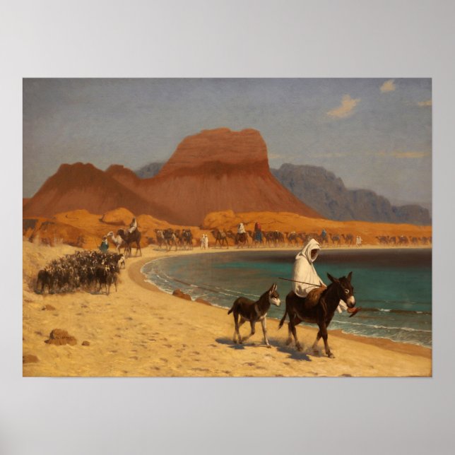 Gérôme - The Gulf Of Aqaba 1897 Poster (Front)