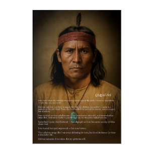 Geronimo — Apache Warrior, Spirit Unbroken Acrylic Print