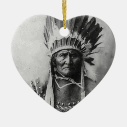 Geronimo Ceramic Ornament