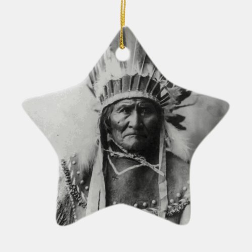 Geronimo Ceramic Ornament