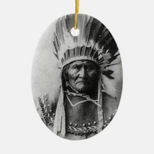 Geronimo Ceramic Ornament