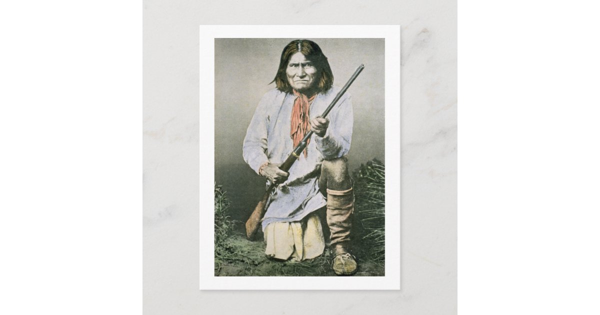 Geronimo Colorized Geronimo (colored photo) postcard | Zazzle