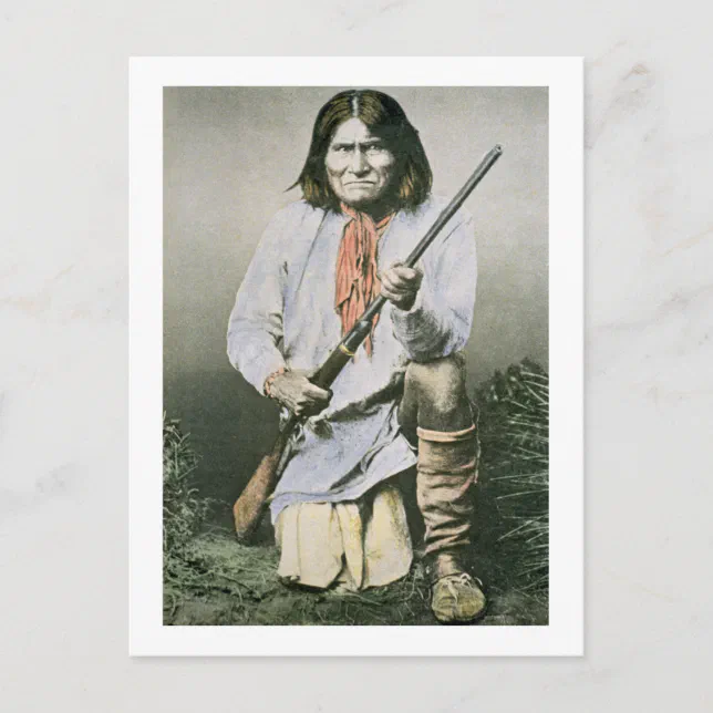 Geronimo Colorized Geronimo (colored photo) postcard | Zazzle