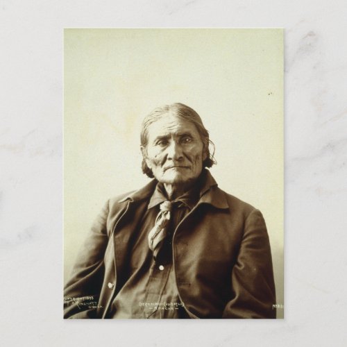 Geronimo Guiyatle Apache Native American Indian Postcard