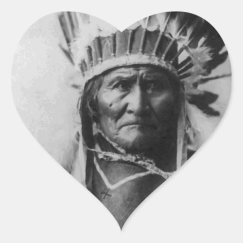 Geronimo Heart Sticker