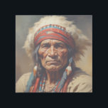 Geronimo Indian Chief Warrior Portrait Gallery Wrap<br><div class="desc">İndian American Chiefs Art Collection</div>