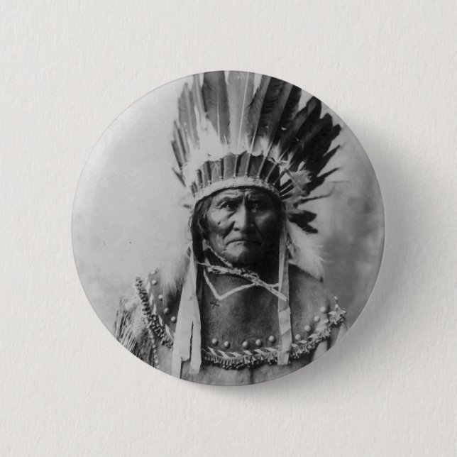 Geronimo Pinback Button (Front)