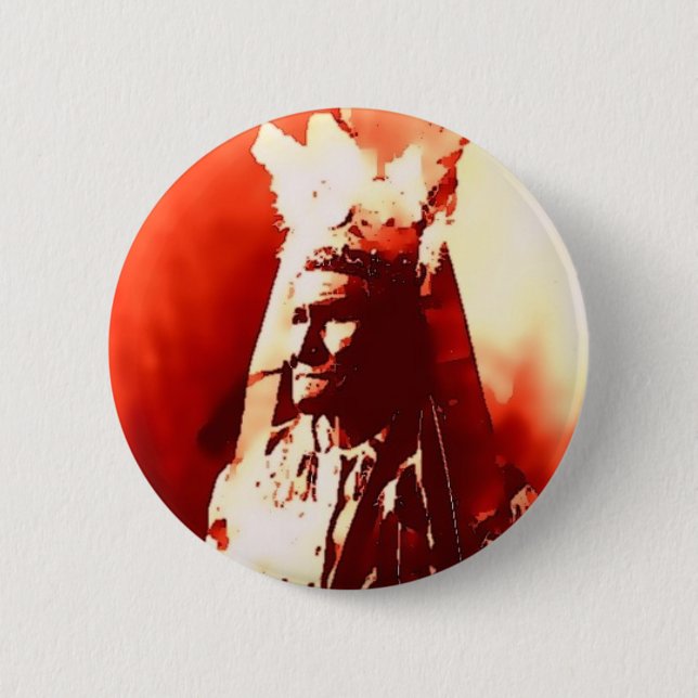 Geronimo Pinback Button (Front)