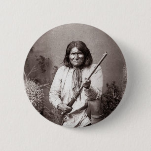 Geronimo - Vintage Pinback Button