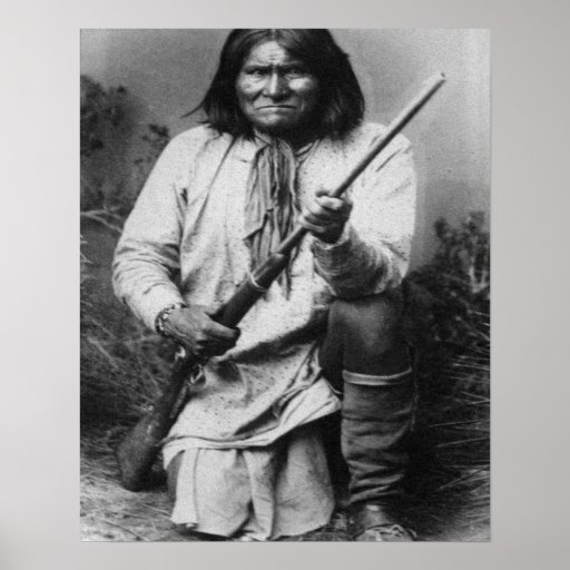 'Geronimo with Gun at the Ready' Poster | Zazzle