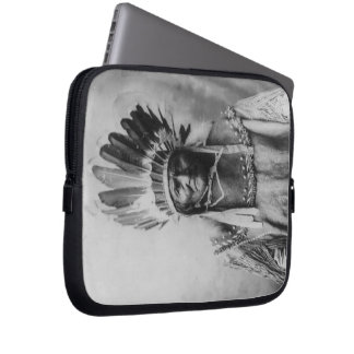 'Geronimo with Headdress' Laptop Sleeve