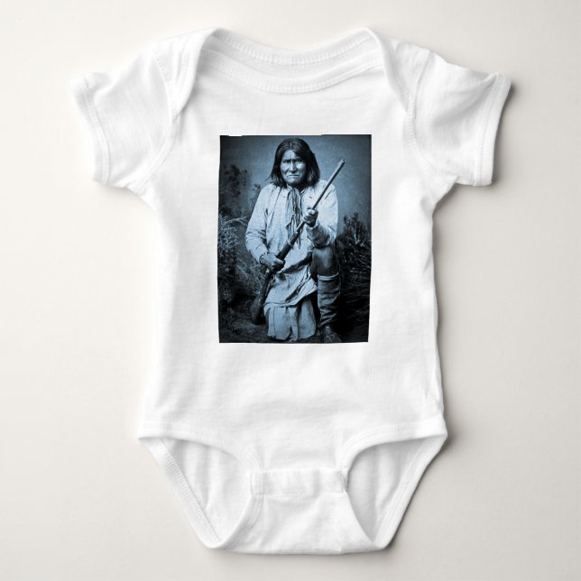 Geronimo with Rifle 1886 Baby Bodysuit (Front)