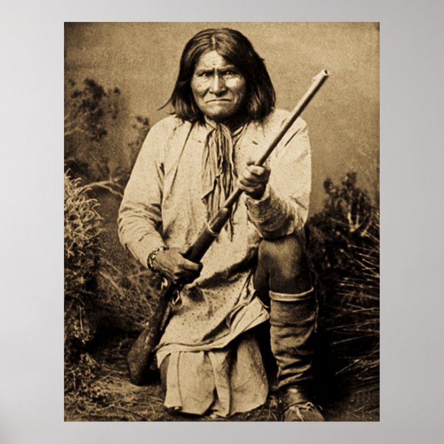 Geronimo with Rifle 1886 Poster (Front)