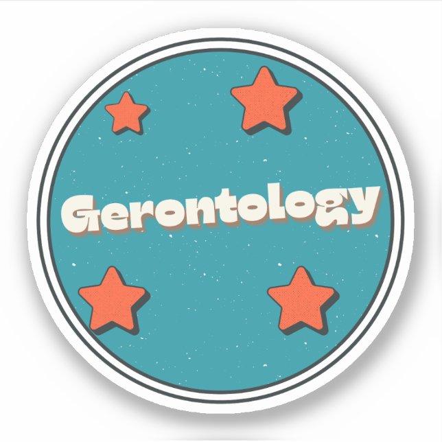 Gerontology Sticker (Front)