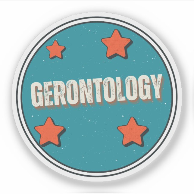 Gerontology Sticker (Front)