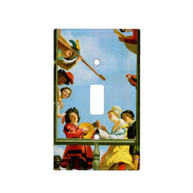 Gerrit Van Honthorst Musical Group Balcony Art Light Switch Cover (Front)