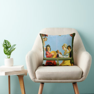 Gerrit Van Honthorst Musical Group Balcony Art Throw Pillow