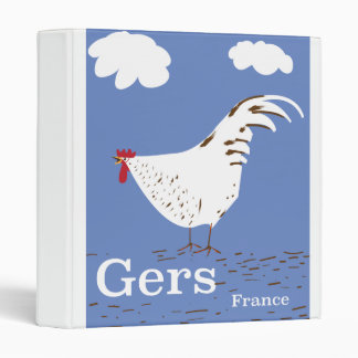 Gers France Vintage travel poster 3 Ring Binder