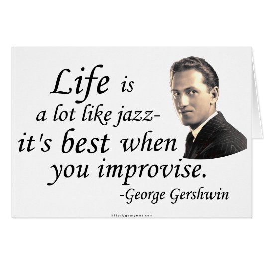 Gershwin on Life Cards (Front Horizontal)