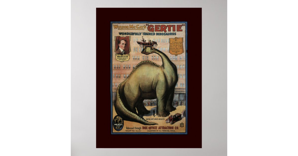 Gertie the Dinosaur Poster | Zazzle
