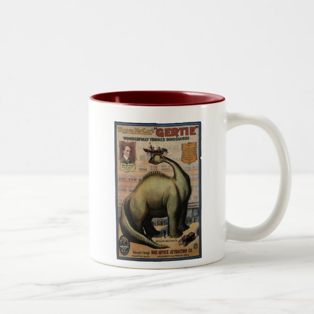 Gertie The Dinosaur Two-Tone Coffee Mug (Right)
