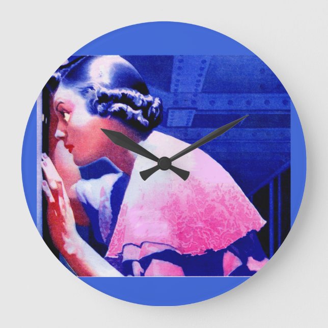 Gertrude spying on the neighbors large clock (Front)