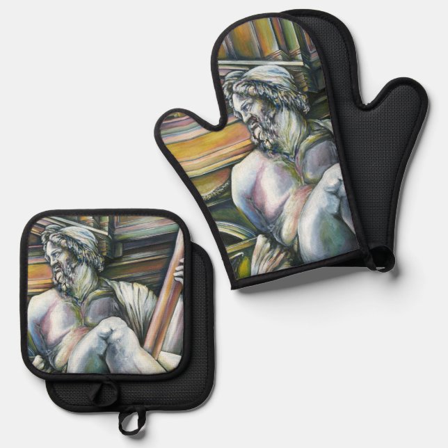 Gesamtkunstwerk Oven Mitt & Pot Holder Set (Front/Back)