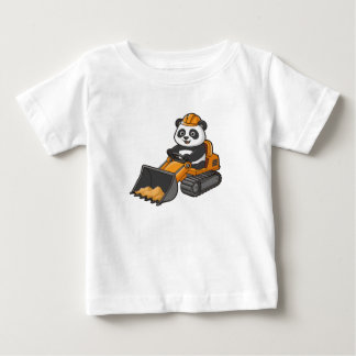 Geschenke für Kinder Baustelle Baggerfahrer Bau Baby T-Shirt