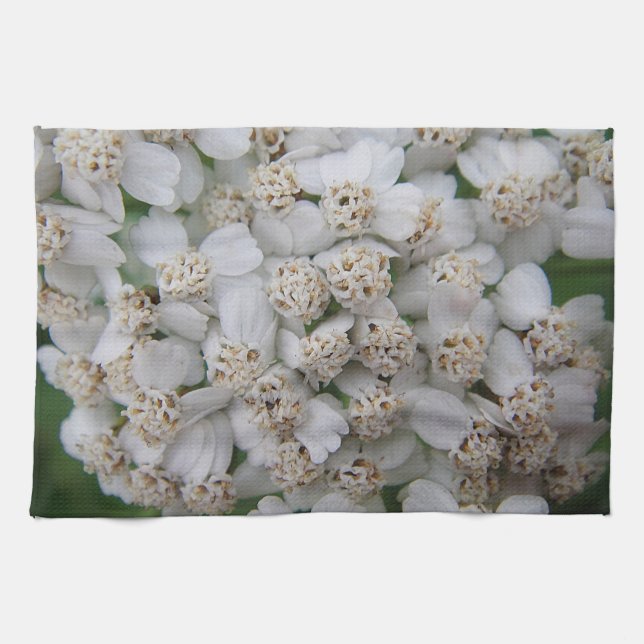 Geschirrtuch kleine weisse Wildblüten Towel (Horizontal)