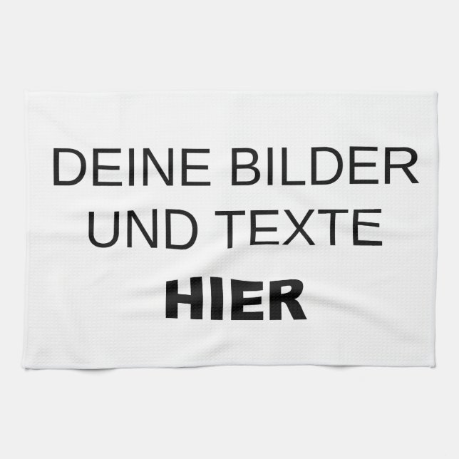 Geschirrtuch komplett selbst gestalten towel (Horizontal)