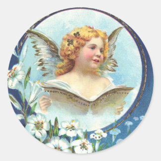 Gesegnete Ostern, Blessed Easter Classic Round Sticker