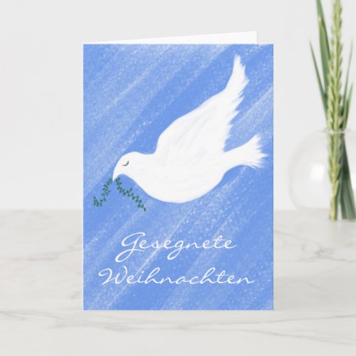 Gesegnete Weihnachten Peaceful Dove Holiday Card