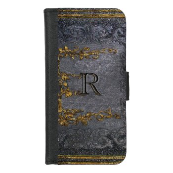 Gesenhoff Old Book Style Cool Monogram Iphone 8/7 Wallet Case by LiquidEyes at Zazzle