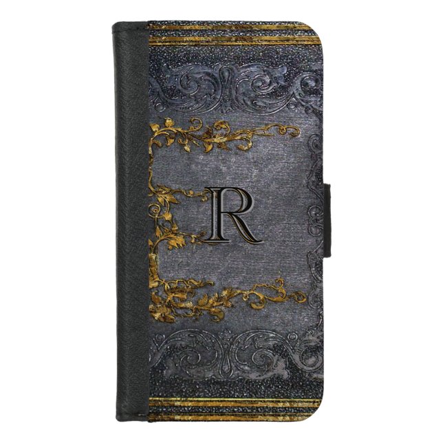 Gesenhoff Old Book Style Cool Monogram iPhone Wallet Case (Front)
