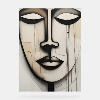 Gesicht - face acrylic sign